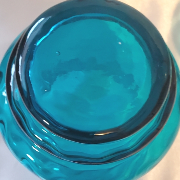 Vintage Epothecary Jar Empoli Style Turquoise - Picture 8 of 16
